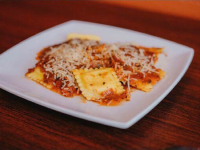 Authentic Italian ravioli marinara at Restaurant Di Pompello in Portland OR"